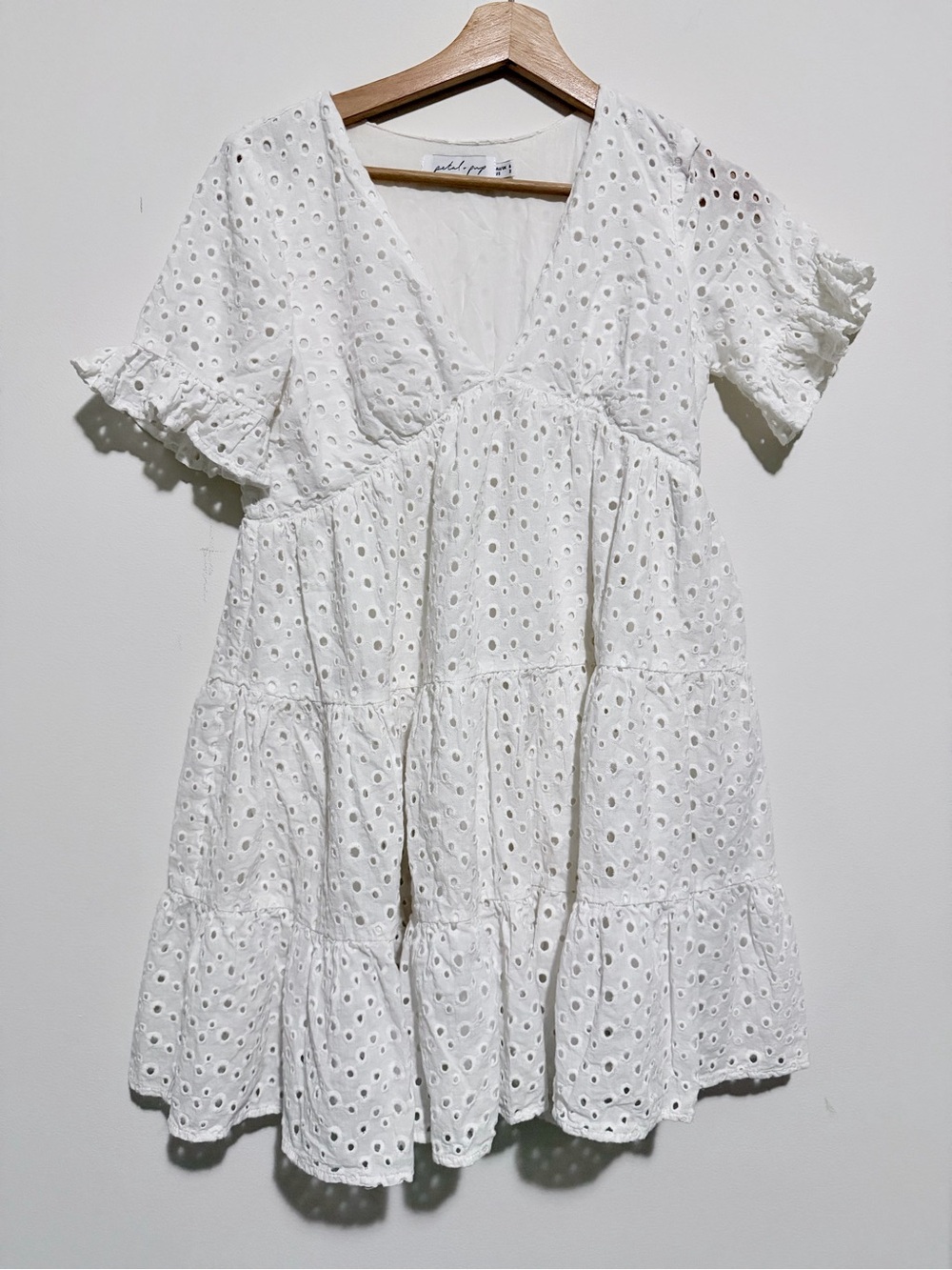 Petal and Pup white keshi dress